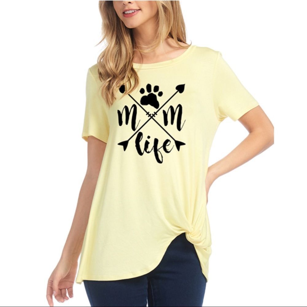 🆕 MADE IN USA LIGHT YELLOW Tees